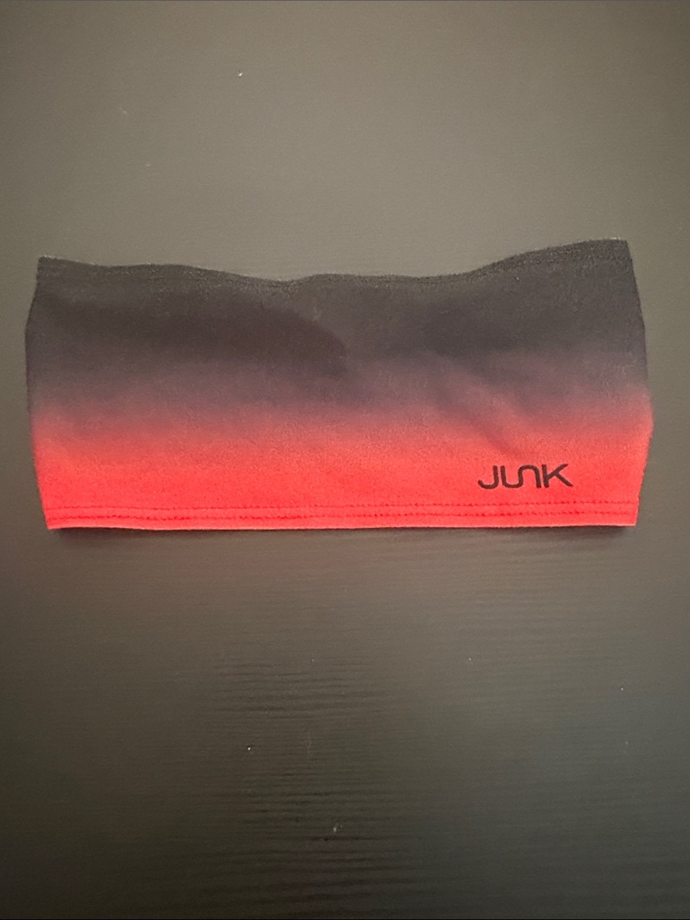 JUNK Ombre Black to Red Athletic Headband